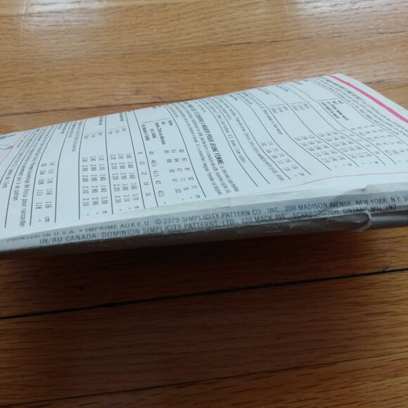 Vintage Mock Wrap Dress Sewing Pattern Size 12 Simplicity 9222 70s Retro - Picture 12 of 16